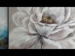 가동 가능한 일출 바다 경치 유화 팔레트 나이프 범선