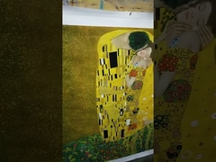 리넨 화포에 장식 키스 사람들 유화