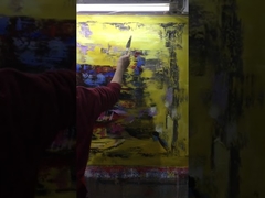 가정 장식을 위한 다채로운 추상적인 화포 예술 회화