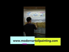 금박 회화 추상적인 화포 벽 예술 장식용