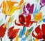 커피 점포를 위한 월 아트를 페인트를 칠하는 손으로 만드는 현대 예술 유화 / 꽃의 오일