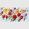 커피 점포를 위한 월 아트를 페인트를 칠하는 손으로 만드는 현대 예술 유화 / 꽃의 오일